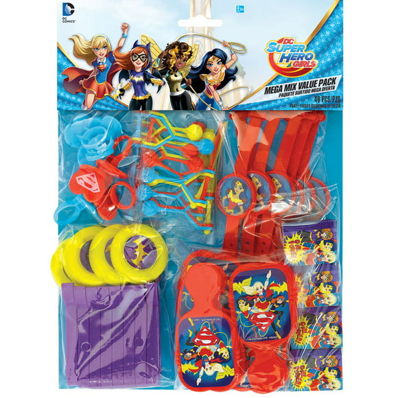 12 ~ Birthday Party Supplies Accessory Clips DC SUPER HERO GIRLS HAIR BARETTES 